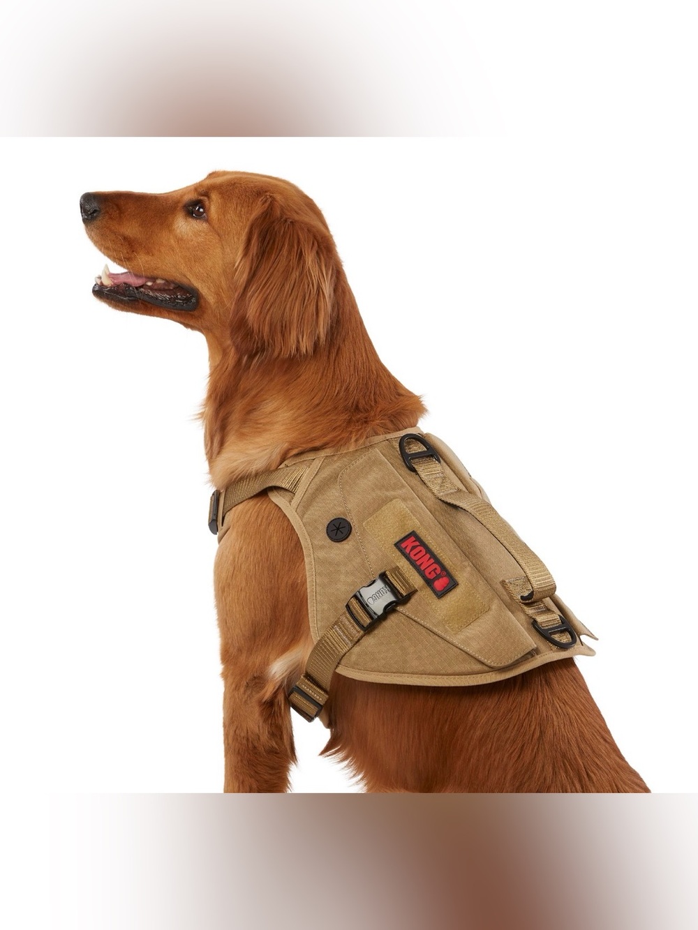 KONG Tactical Dog Harness XL Tan Khaki No Pull Military Style, VGUC